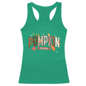 Pumpkin Season Racerback Tank Top Fall Autumn Harvest Season Thanksgiving TS11 Irish Green Print Your Wear