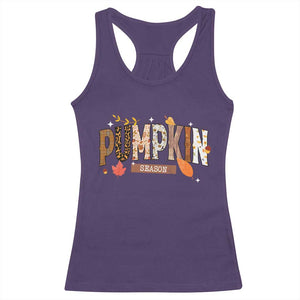 Pumpkin Season Racerback Tank Top Fall Autumn Harvest Season Thanksgiving TS11 Purple Print Your Wear