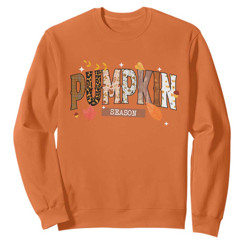 Pumpkin Season Sweatshirt Fall Autumn Harvest Season Thanksgiving TS11 Orange Print Your Wear