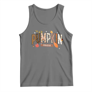 Pumpkin Season Tank Top Fall Autumn Harvest Season Thanksgiving TS11 Black Heather Print Your Wear