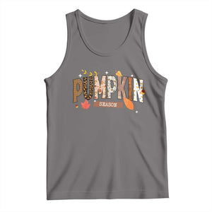 Pumpkin Season Tank Top Fall Autumn Harvest Season Thanksgiving TS11 Deep Heather Print Your Wear