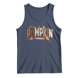 Pumpkin Season Tank Top Fall Autumn Harvest Season Thanksgiving TS11 Navy Print Your Wear