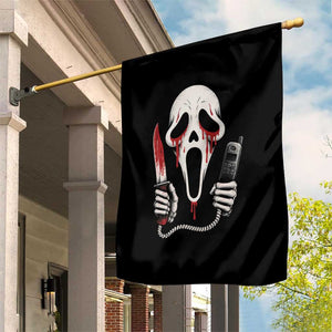 Funny Halloween Scary Face Ghost Garden Flag Horror Slasher Bloody Knife TS11 Print Your Wear