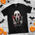 Funny Halloween Scary Face Ghost T Shirt Horror Slasher Bloody Knife TS11 Black Print Your Wear