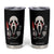 Funny Halloween Scary Face Ghost Tumbler Cup Horror Slasher Bloody Knife TS11 Black Print Your Wear