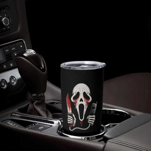 Funny Halloween Scary Face Ghost Tumbler Cup Horror Slasher Bloody Knife TS11 Print Your Wear