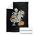 Funny Skeleton Riding Mummy Dinosaur Halloween Throw Blanket TS11 Black Print Your Wear