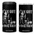 Funny I Got Your Back 4 in 1 Can Cooler Tumbler Halloween Skeleton Skull TS11 One Size: 16 oz Black Print Your Wear