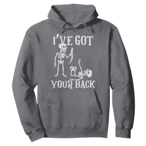 Funny I Got Your Back Hoodie Halloween Skeleton Skull TS11 Charcoal Print Your Wear