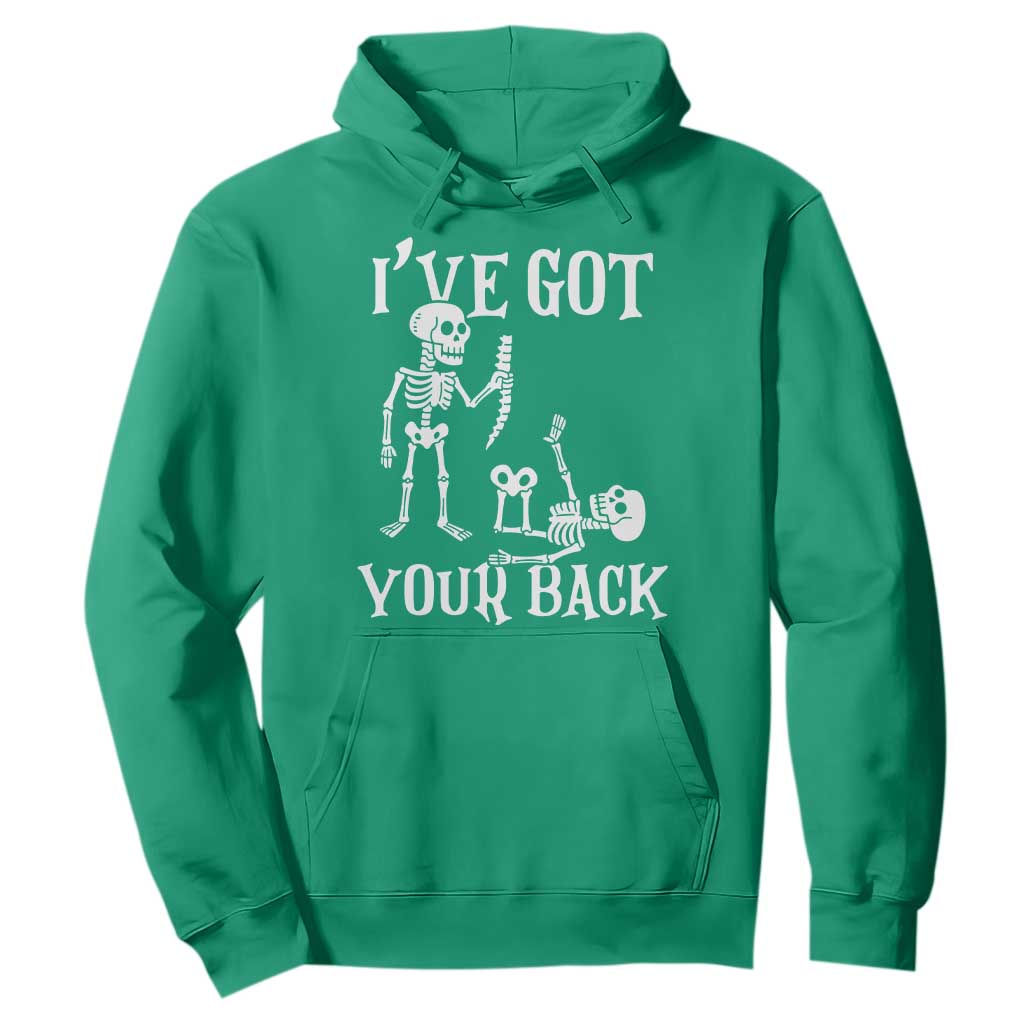 Funny I Got Your Back Hoodie Halloween Skeleton Skull TS11 Irish Green Print Your Wear