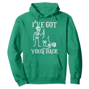 Funny I Got Your Back Hoodie Halloween Skeleton Skull TS11 Irish Green Print Your Wear