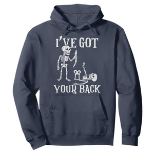 Funny I Got Your Back Hoodie Halloween Skeleton Skull TS11 Navy Print Your Wear