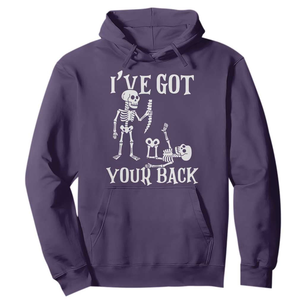 Funny I Got Your Back Hoodie Halloween Skeleton Skull TS11 Purple Print Your Wear