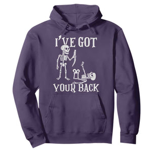 Funny I Got Your Back Hoodie Halloween Skeleton Skull TS11 Purple Print Your Wear