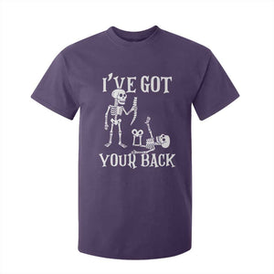 Funny I Got Your Back T Shirt For Kid Halloween Skeleton Skull TS11 Purple Print Your Wear