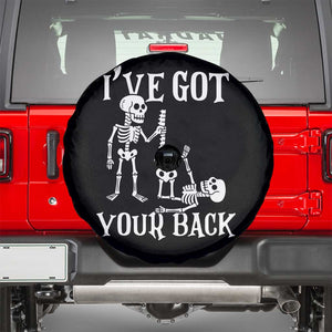 Funny I Got Your Back Spare Tire Cover Halloween Skeleton Skull TS11 Black Print Your Wear