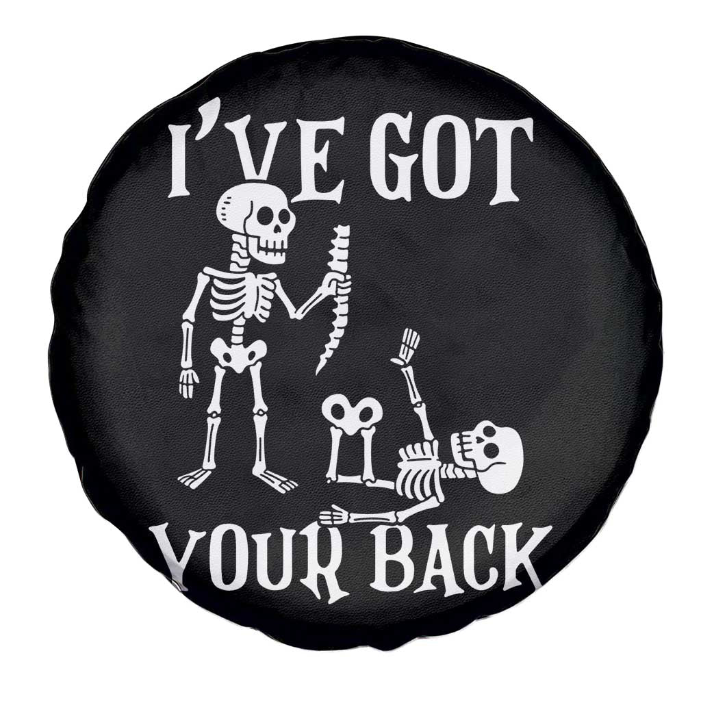Funny I Got Your Back Spare Tire Cover Halloween Skeleton Skull TS11 Print Your Wear
