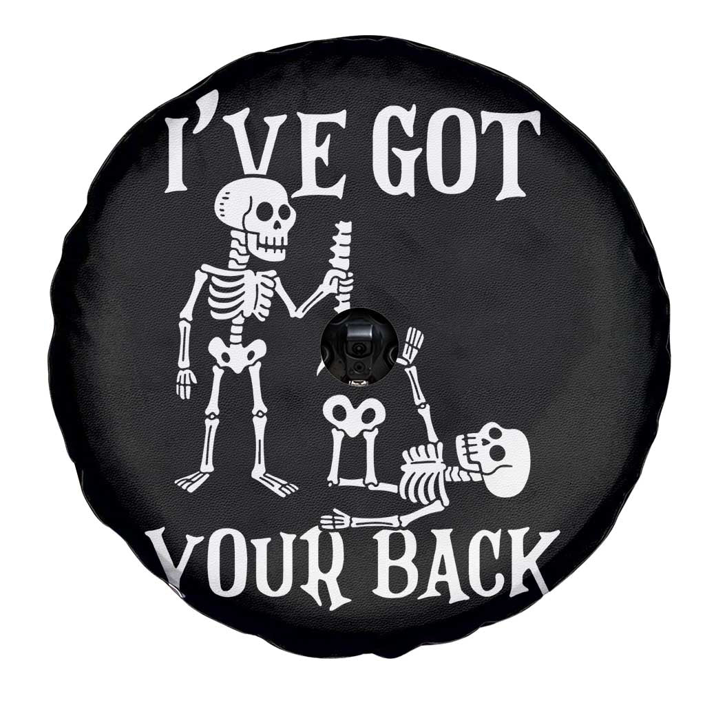 Funny I Got Your Back Spare Tire Cover Halloween Skeleton Skull TS11 Print Your Wear