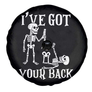 Funny I Got Your Back Spare Tire Cover Halloween Skeleton Skull TS11 Print Your Wear