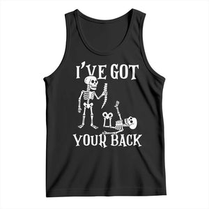 Funny I Got Your Back Tank Top Halloween Skeleton Skull TS11 Black Print Your Wear