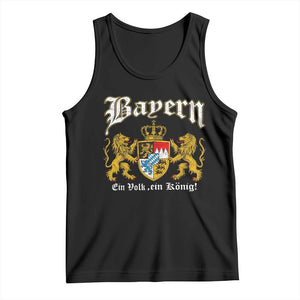 Bavarian German Pride Tank Top Bayern Ein Volk Ein Konig TS11 Black Print Your Wear