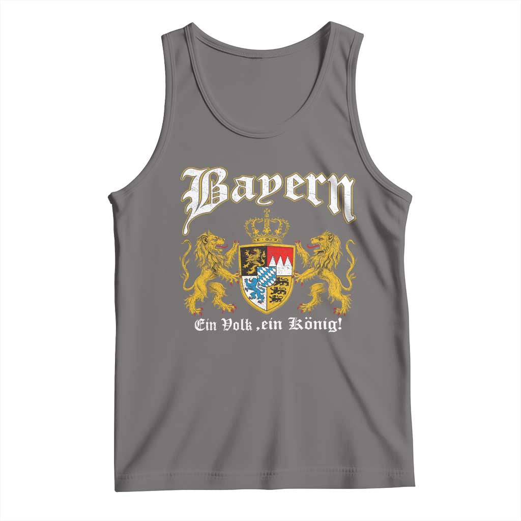 Bavarian German Pride Tank Top Bayern Ein Volk Ein Konig TS11 Deep Heather Print Your Wear