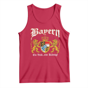 Bavarian German Pride Tank Top Bayern Ein Volk Ein Konig TS11 Red Print Your Wear