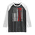 Viking Til Valhalla Raglan Shirt Norse Mythology Axe USA Flag TS11 Black White Print Your Wear