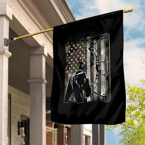 Bear Bowhunting Bow Archery Vintage Camo American Flag Garden Flag TS11 Print Your Wear
