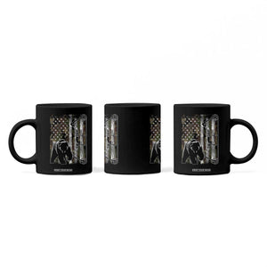 Bear Bowhunting Bow Archery Vintage Camo American Flag Coffee Mug TS11 Print Your Wear