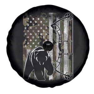 Bear Bowhunting Bow Archery Vintage Camo American Flag Spare Tire Cover TS11 Print Your Wear