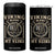 Viking Blood Runs Through My Veins 4 in 1 Can Cooler Tumbler Norse Mythology Drakkar Longship TS11 One Size: 16 oz Black Print Your Wear