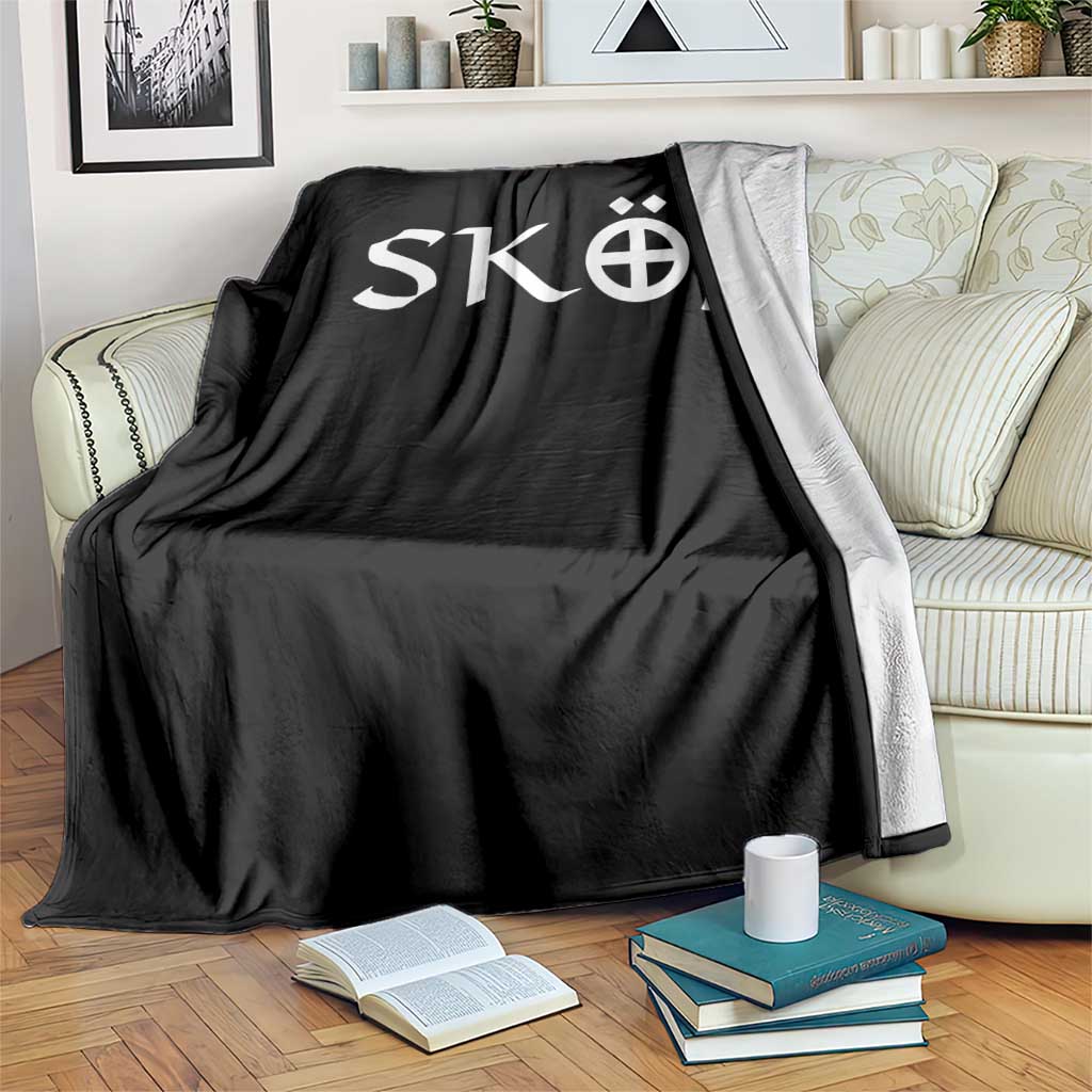 Nordic Scandinavian Heritage Throw Blanket Viking Warrior Axe Helmet TS11 Print Your Wear