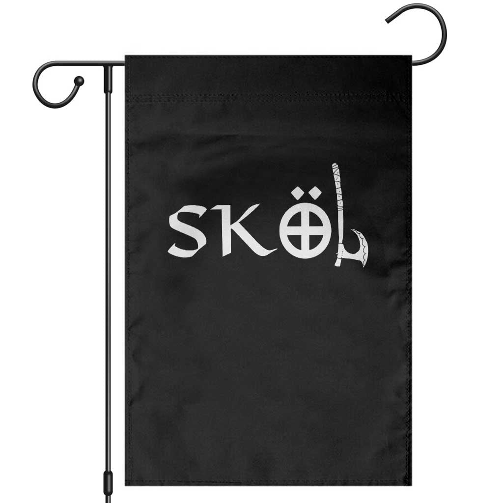 Skol Viking Heritage Axe Nordic Scandinavian Warrior Garden Flag TS11 Black Print Your Wear