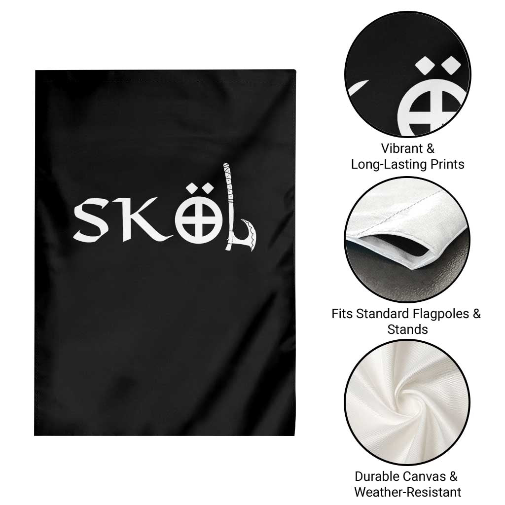 Nordic Scandinavian Heritage Garden Flag Viking Warrior Axe Helmet TS11 Print Your Wear