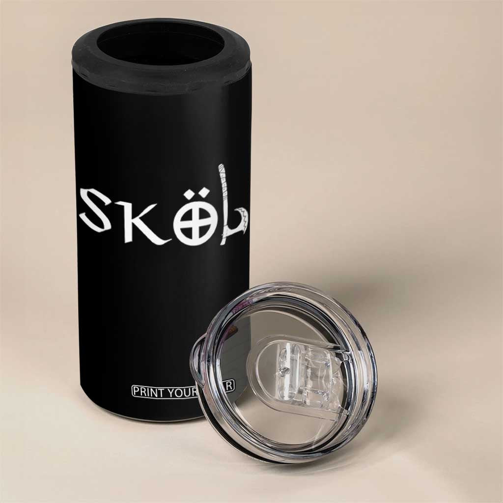 Skol Viking Heritage Axe Nordic Scandinavian Warrior 4 in 1 Can Cooler Tumbler TS11 Print Your Wear