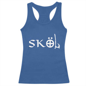 Skol Viking Heritage Axe Nordic Scandinavian Warrior Racerback Tank Top TS11 Royal Blue Print Your Wear