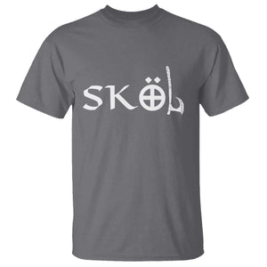 Skol Viking Heritage Axe Nordic Scandinavian Warrior T Shirt TS11 Charcoal Print Your Wear