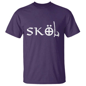 Skol Viking Heritage Axe Nordic Scandinavian Warrior T Shirt TS11 Purple Print Your Wear