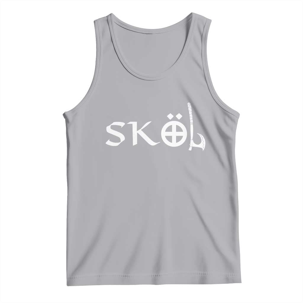 Skol Viking Heritage Axe Nordic Scandinavian Warrior Tank Top TS11 Athletic Heather Print Your Wear