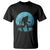 Funny Bigfoot Fishing Night Stroll Full Moon T Shirt - Print Your Wear