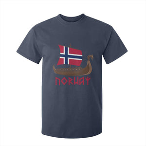 Boat Norwegian Flag Norway Viking Ship Norway T Shirt For Kid TS11 Navy Print Your Wear