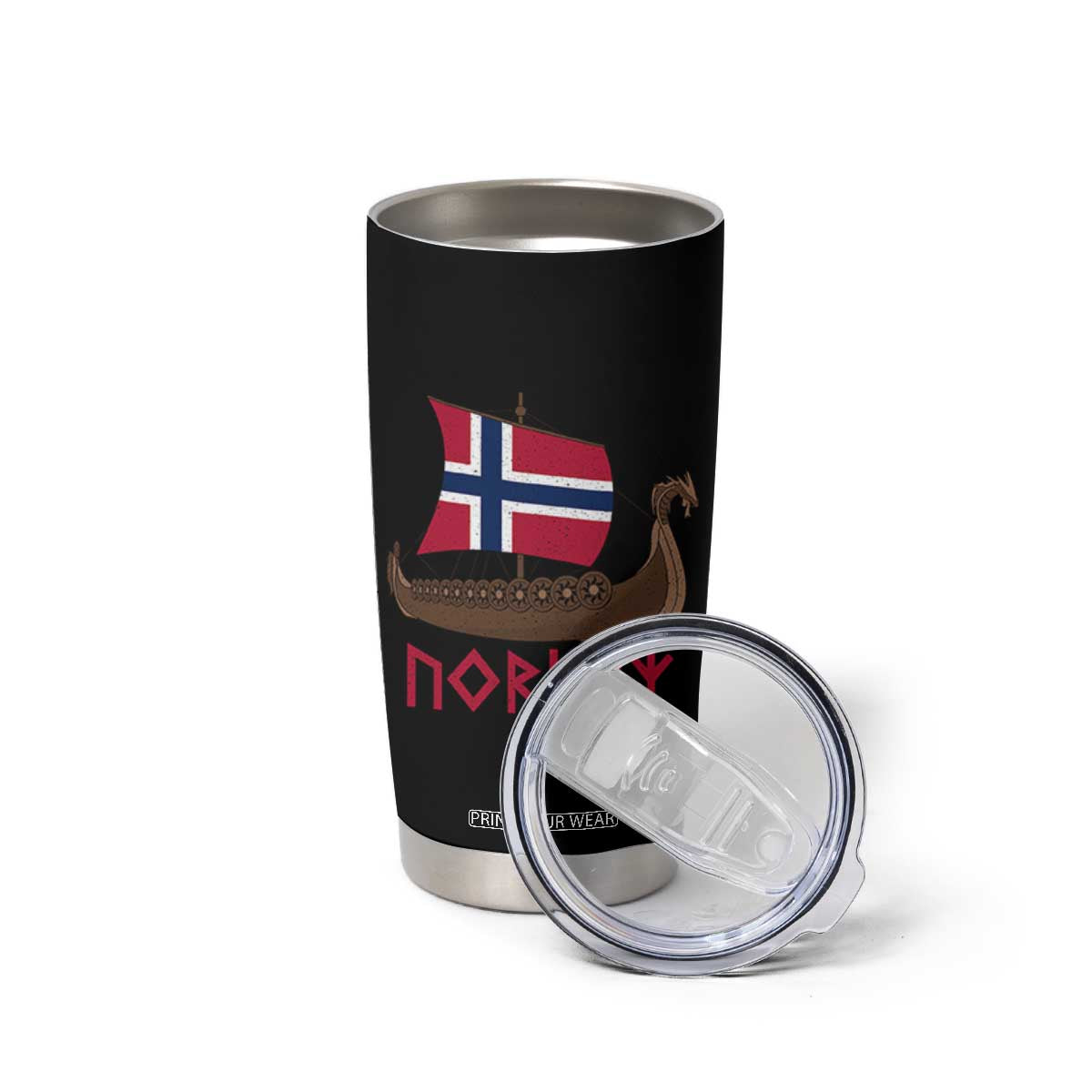 Boat Norwegian Flag Norway Viking Ship Norway Tumbler Cup TS11 Print Your Wear
