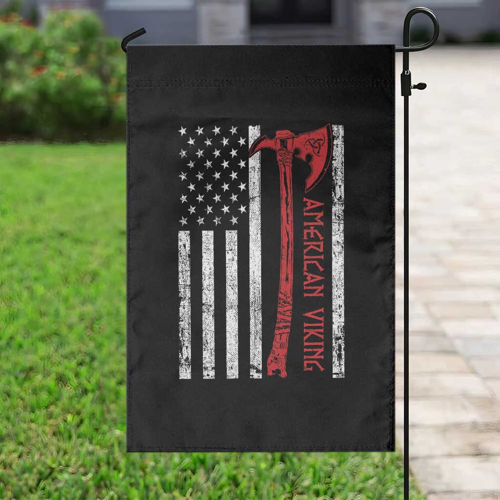 American Viking Garden Flag Norse Mythology Axe USA Flag TS11 Print Your Wear