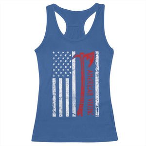 American Viking Racerback Tank Top Norse Mythology Axe USA Flag TS11 Royal Blue Print Your Wear