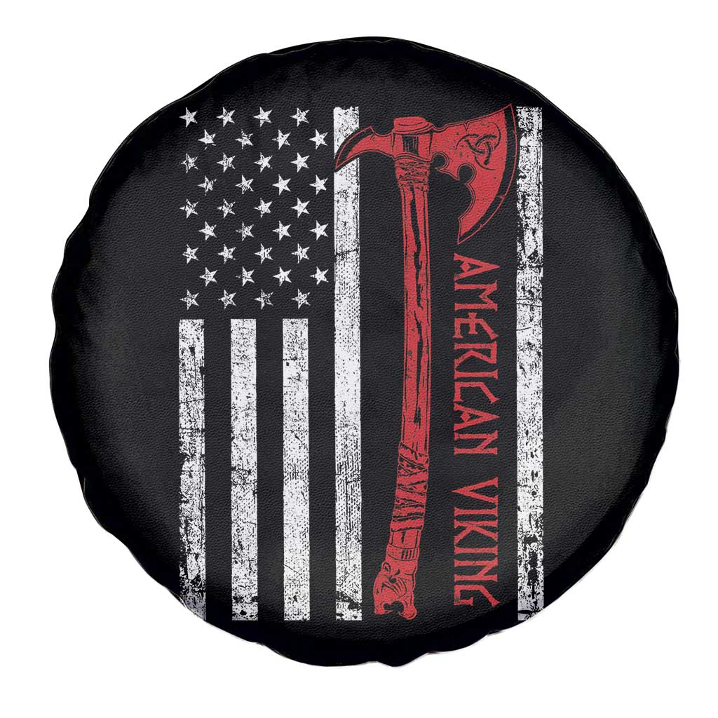 American Viking Spare Tire Cover Norse Mythology Axe USA Flag TS11 Print Your Wear