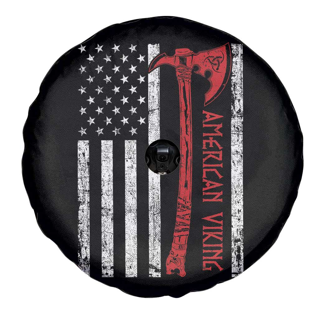American Viking Spare Tire Cover Norse Mythology Axe USA Flag TS11 Print Your Wear