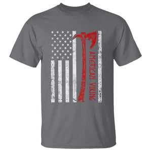 American Viking T Shirt Norse Mythology Axe USA Flag TS11 Charcoal Print Your Wear