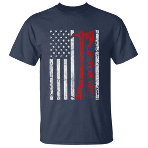 American Viking T Shirt Norse Mythology Axe USA Flag TS11 Navy Print Your Wear