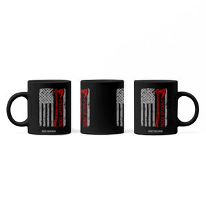 American Viking Coffee Mug Norse Mythology Axe Celtic Knot USA Flag TS11 Print Your Wear